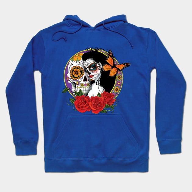 Sugar Skulls Hoodie by tigressdragon